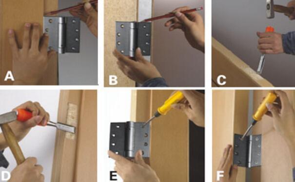 衣柜門鉸鏈的安裝步驟
