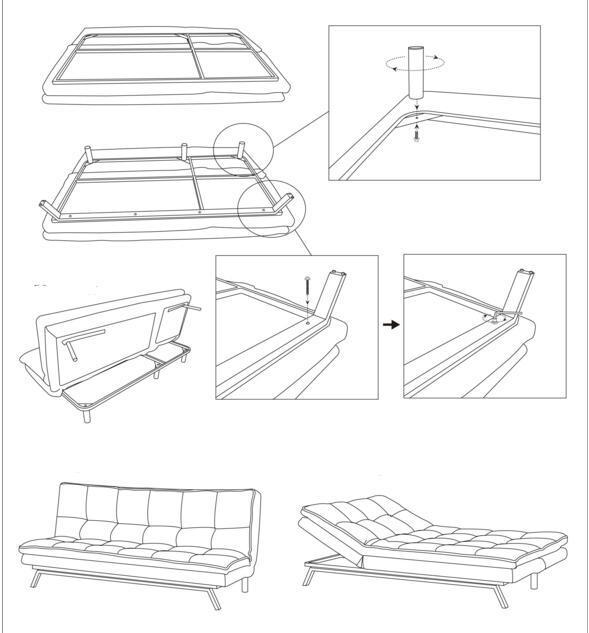 沙发床安装视频教程图片