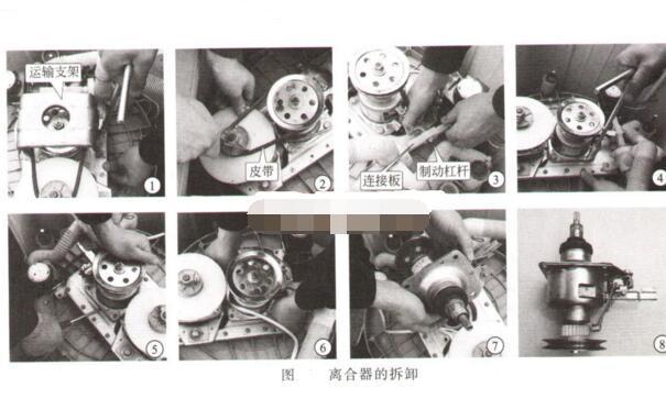 洗衣机后盖，鼠标防鼠板，洗衣机底座的拆卸步骤